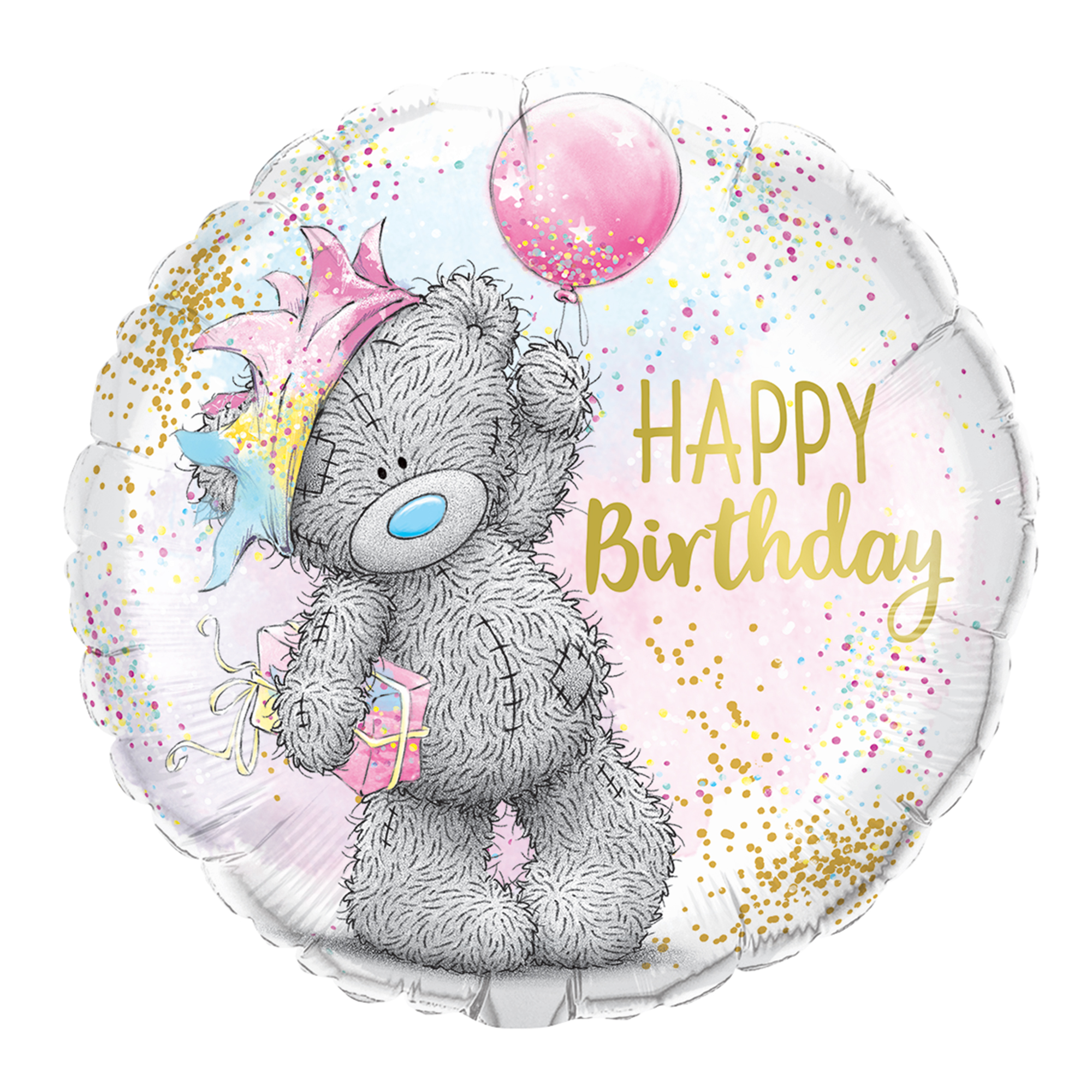 18-Inch Me To You Tatty Teddy Birthday Crown Foil Helium Balloon