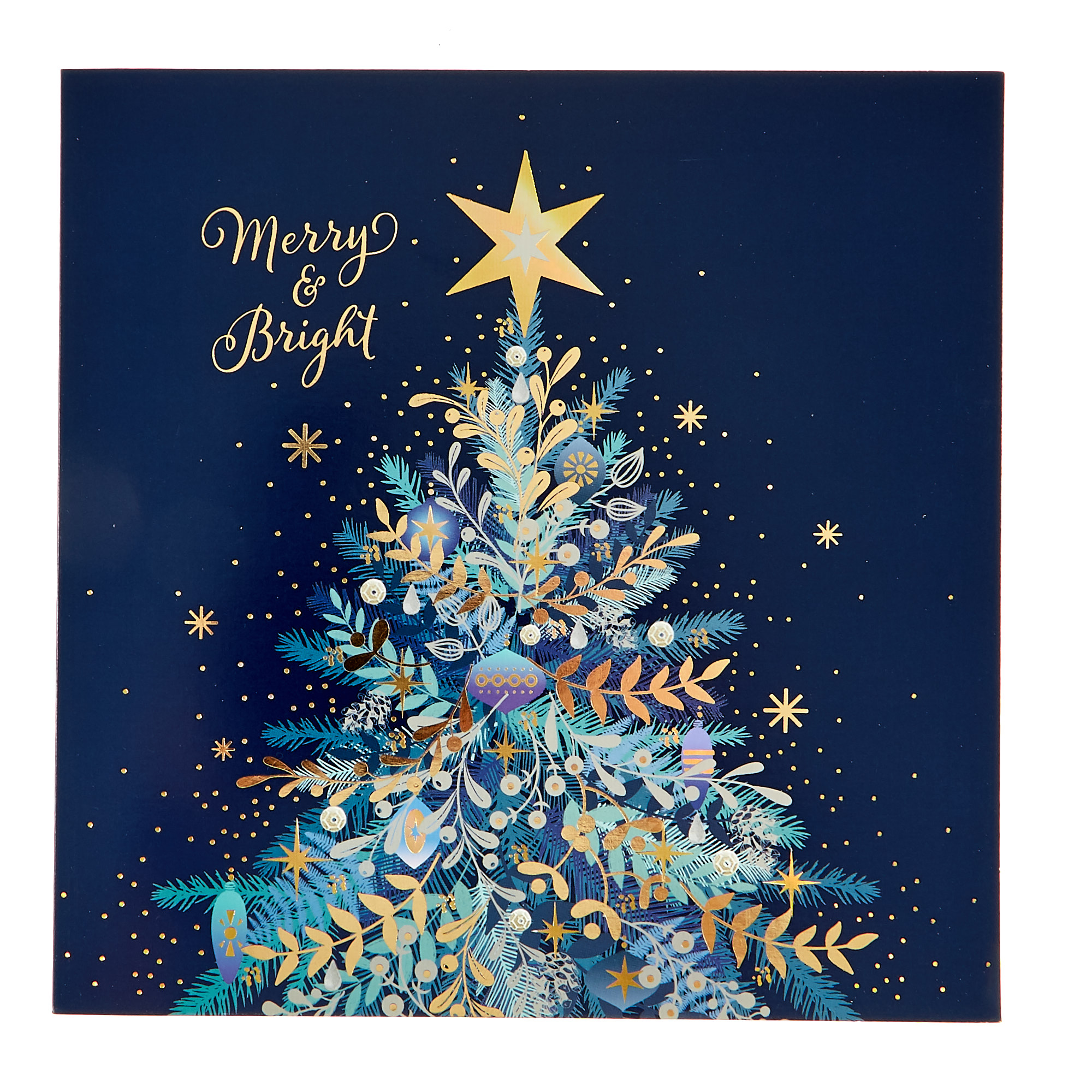 12 Deluxe Charity Boxed Christmas Cards - Navy Blue (2 Designs)