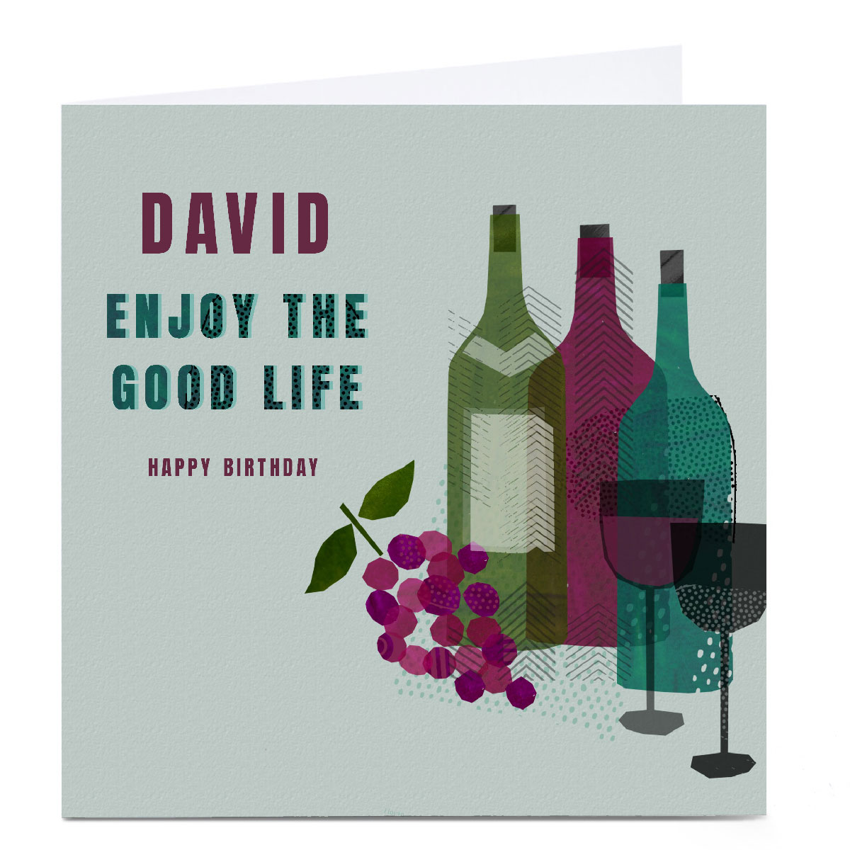 Personalised Kerry Spurling Birthday Card - Enjoy the Good Life 