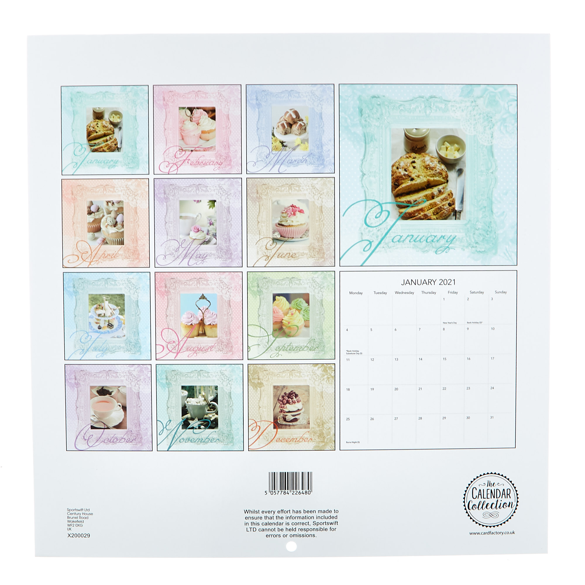 Afternoon Tea 2021 Calendar