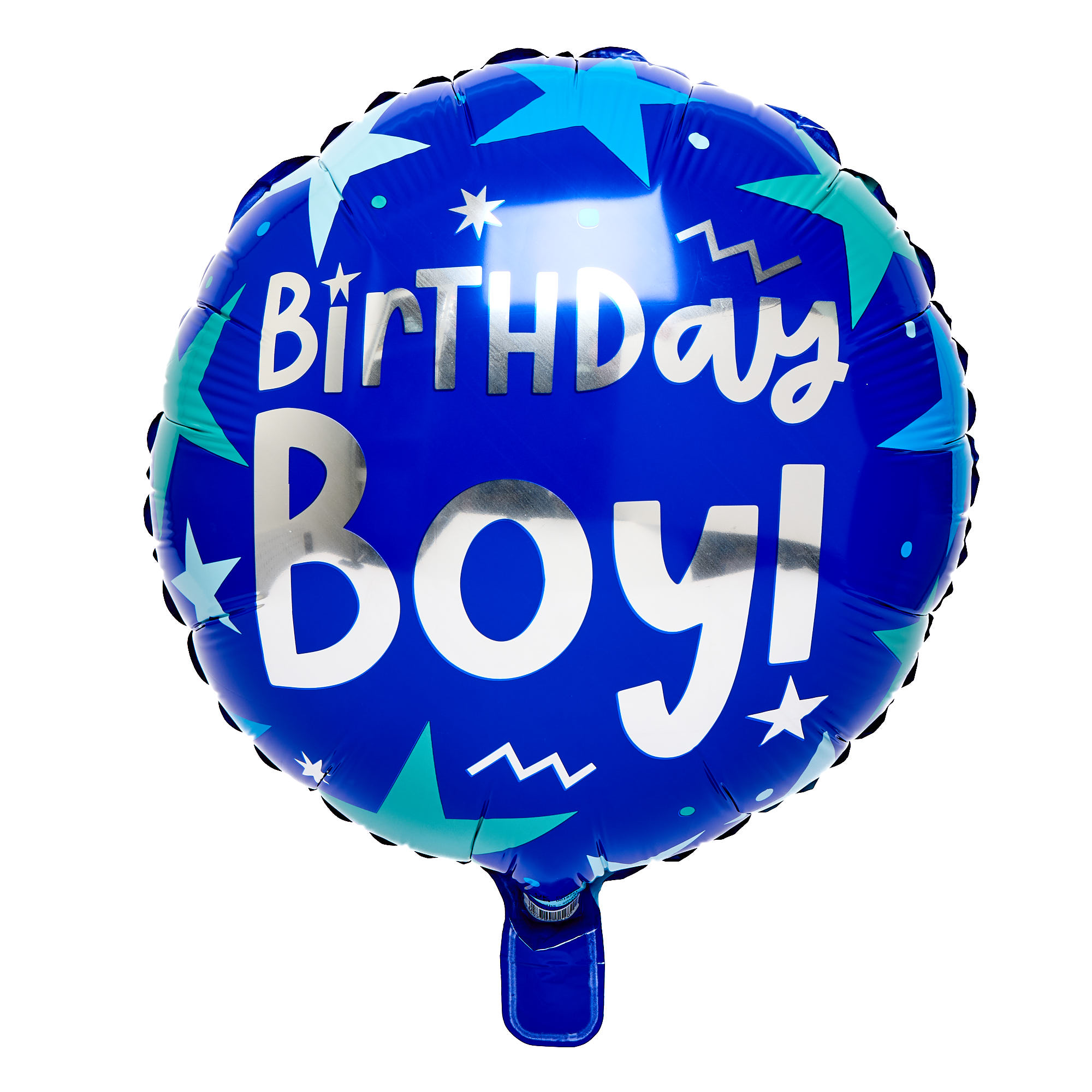 Blue Starry Birthday Boy 18-Inch Foil Helium Balloon