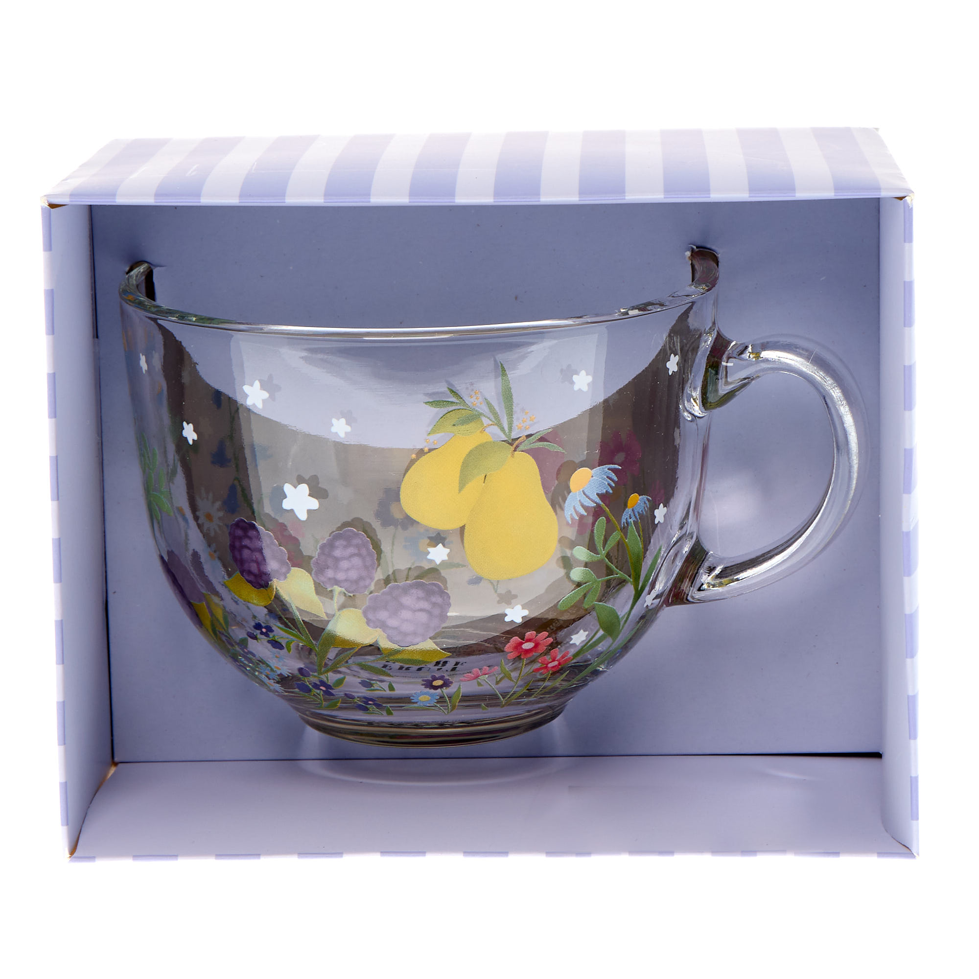 Fruit Fayre Enjoy The Little Things Floral Glass Mug In A Box