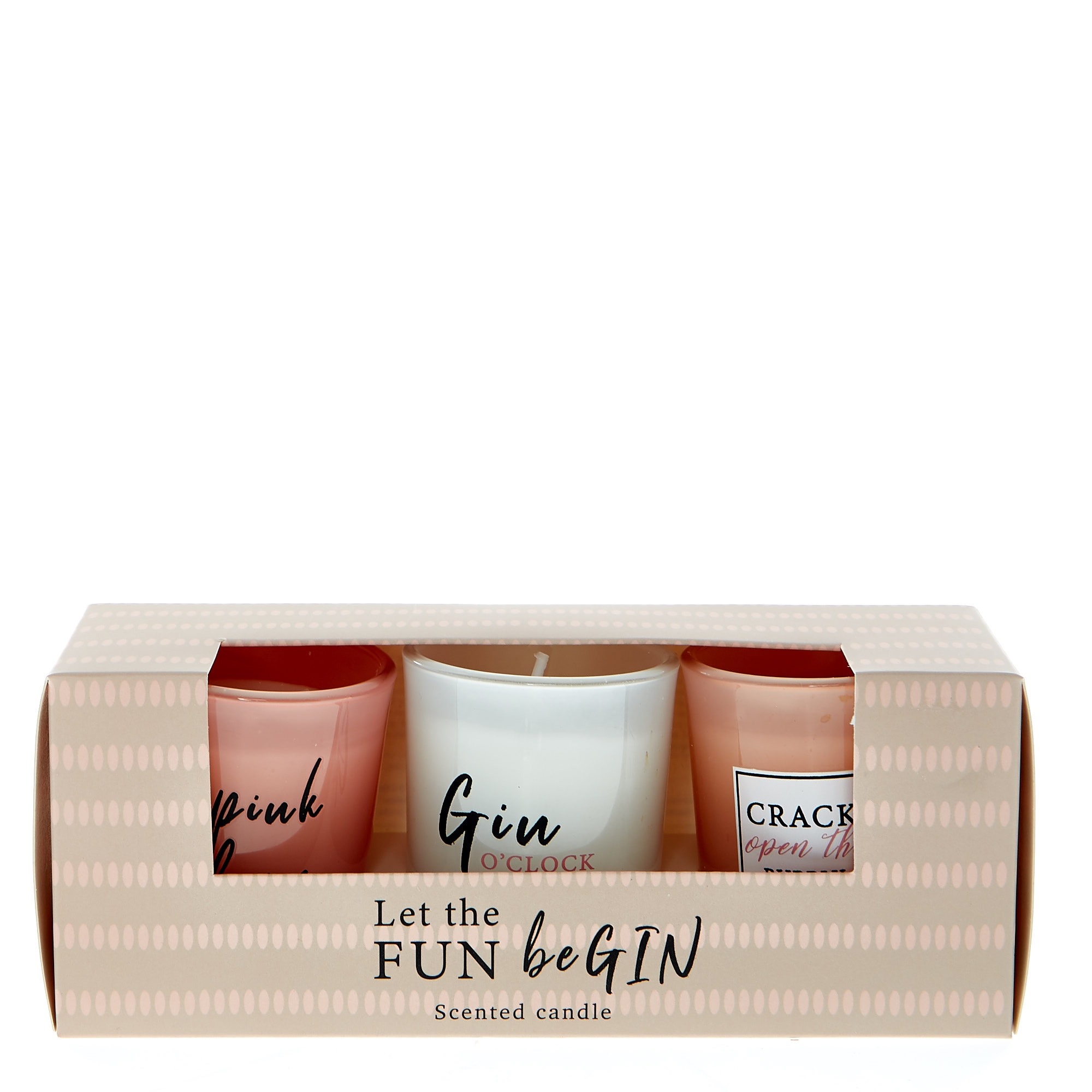 Let The Fun Be Gin Mini Scented Candles - Set Of 3