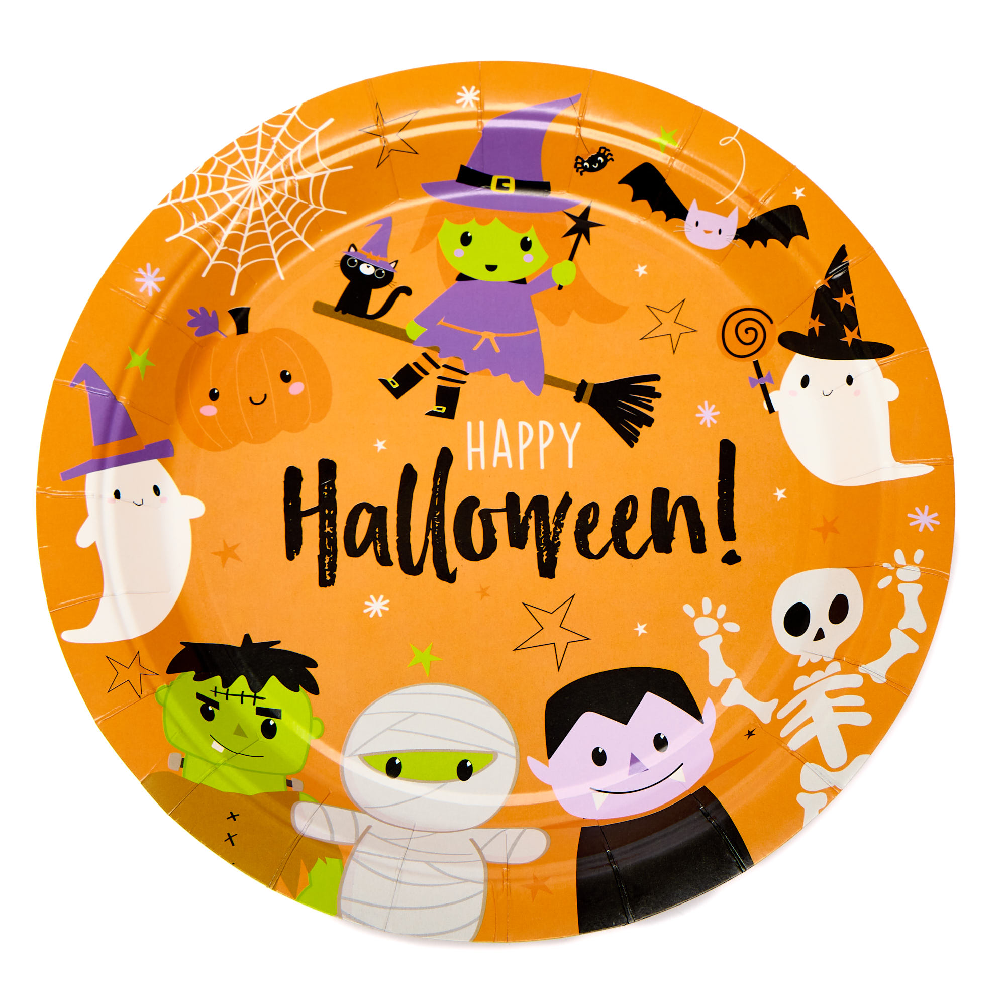 Happy Halloween Paper Plates - Pack of 10