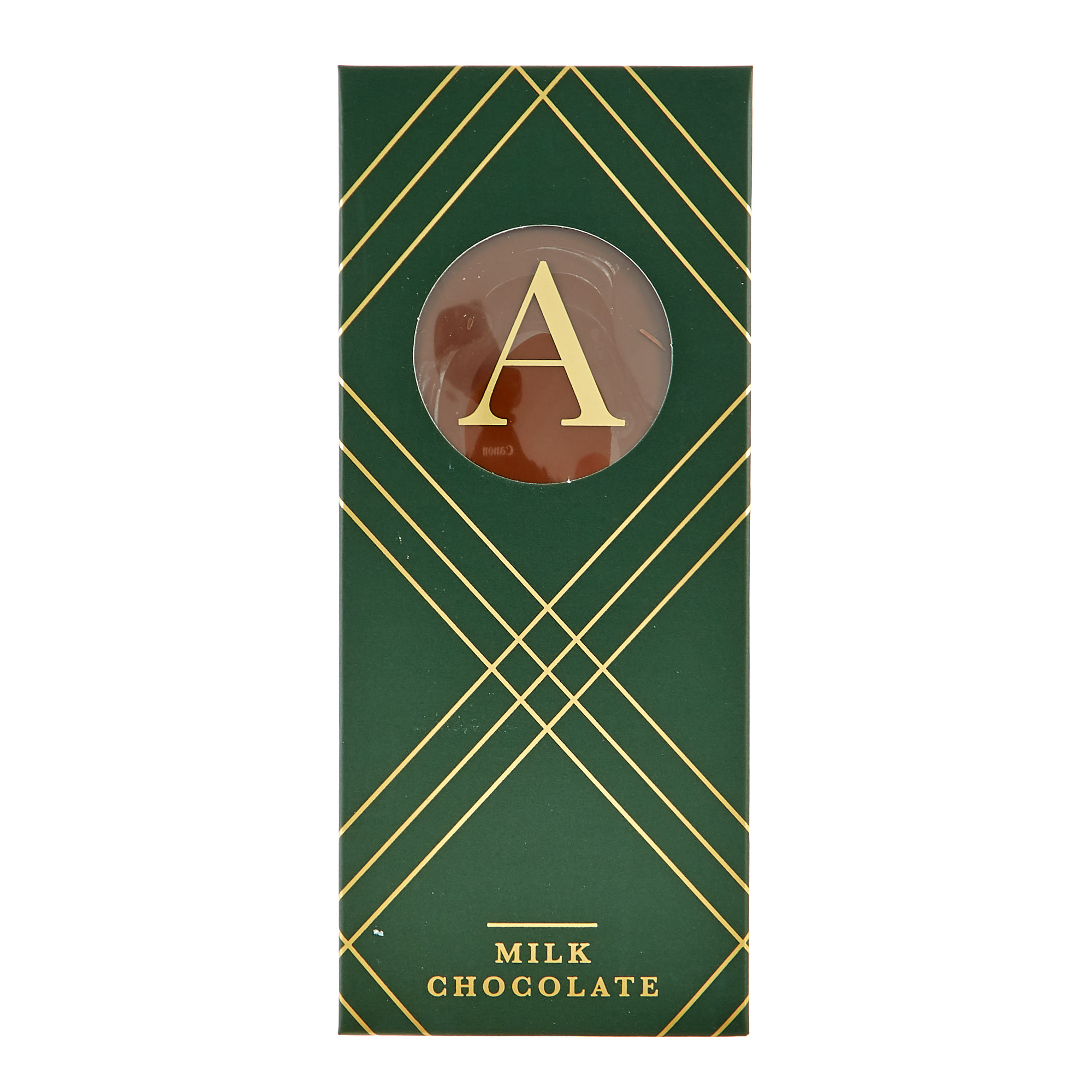 Letter A Milk Chocolate Slab