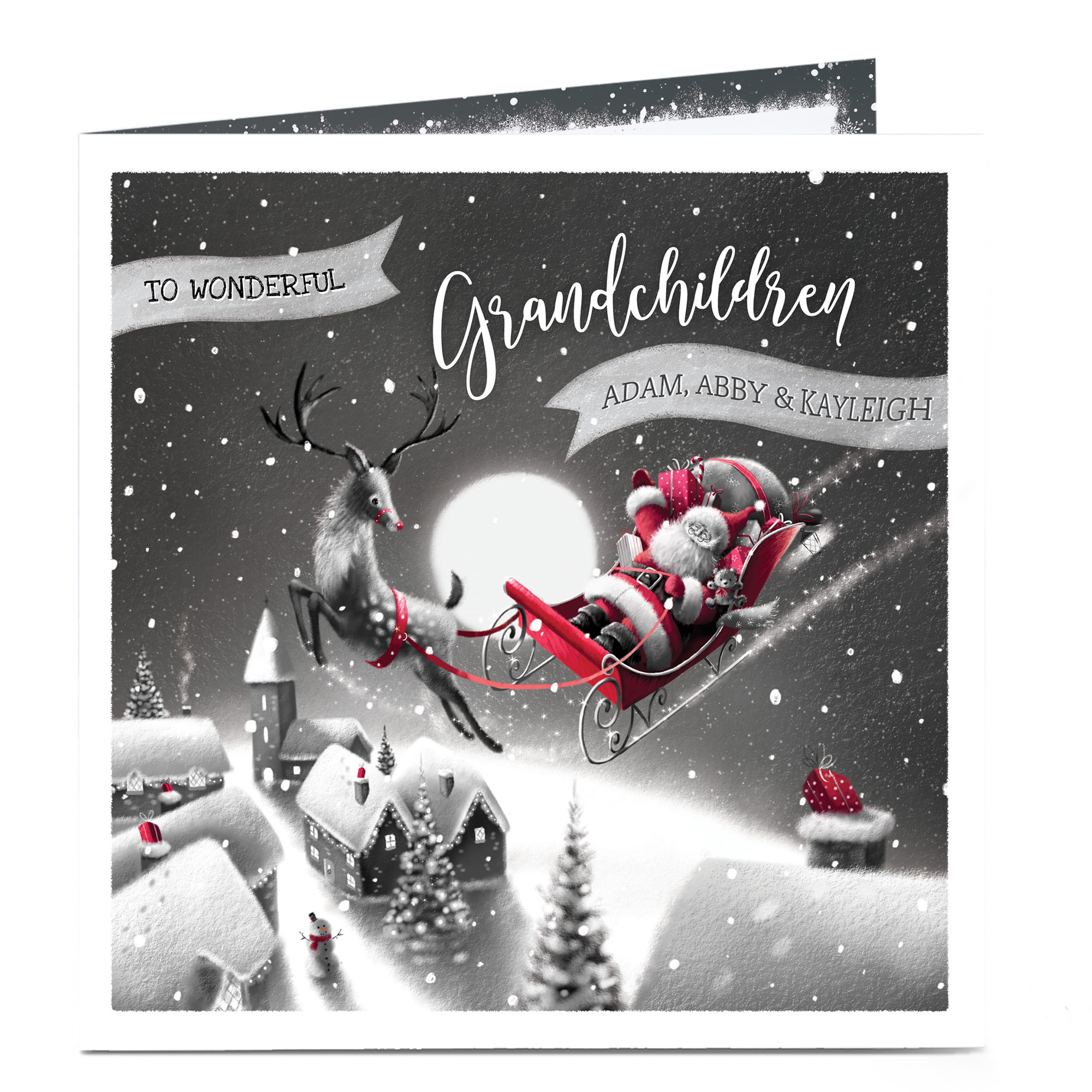Buy Personalised Christmas Card For Wonderful Grandchildren For Gbp 2 79 Card Factory Uk