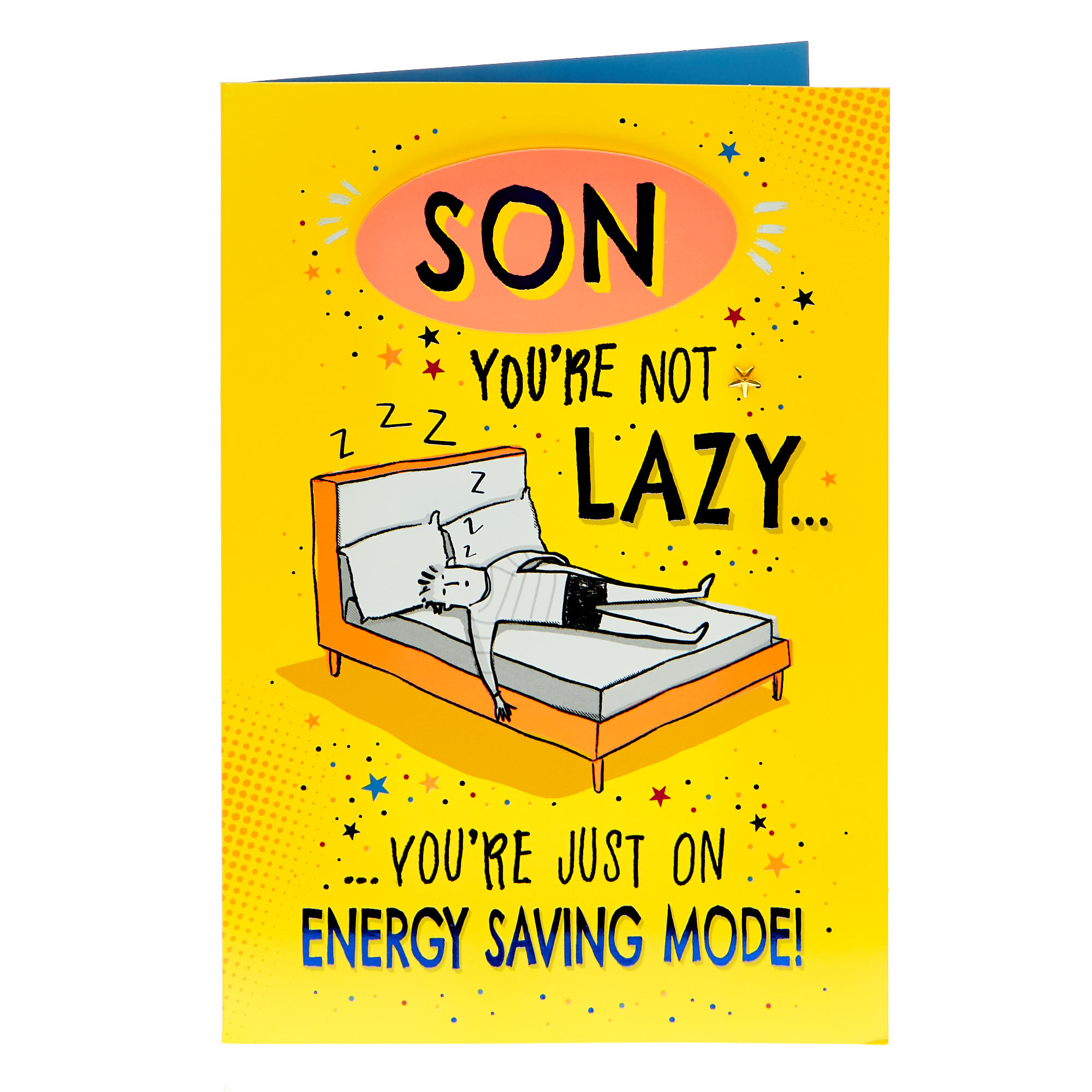 Son You're Not Lazy Snoozing Birthday Card