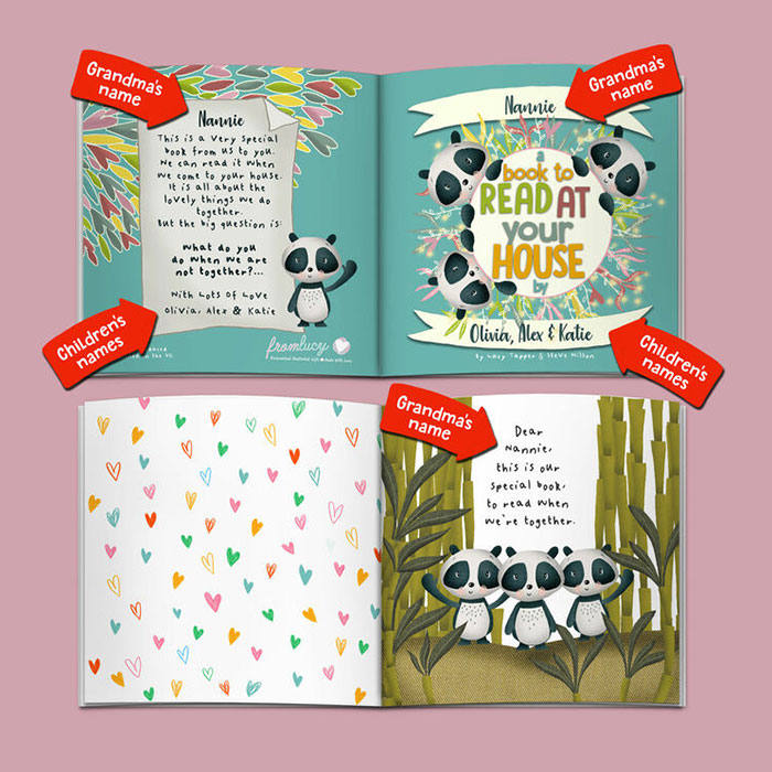 A Book To Read At Your House for Grandmothers Personalised Book