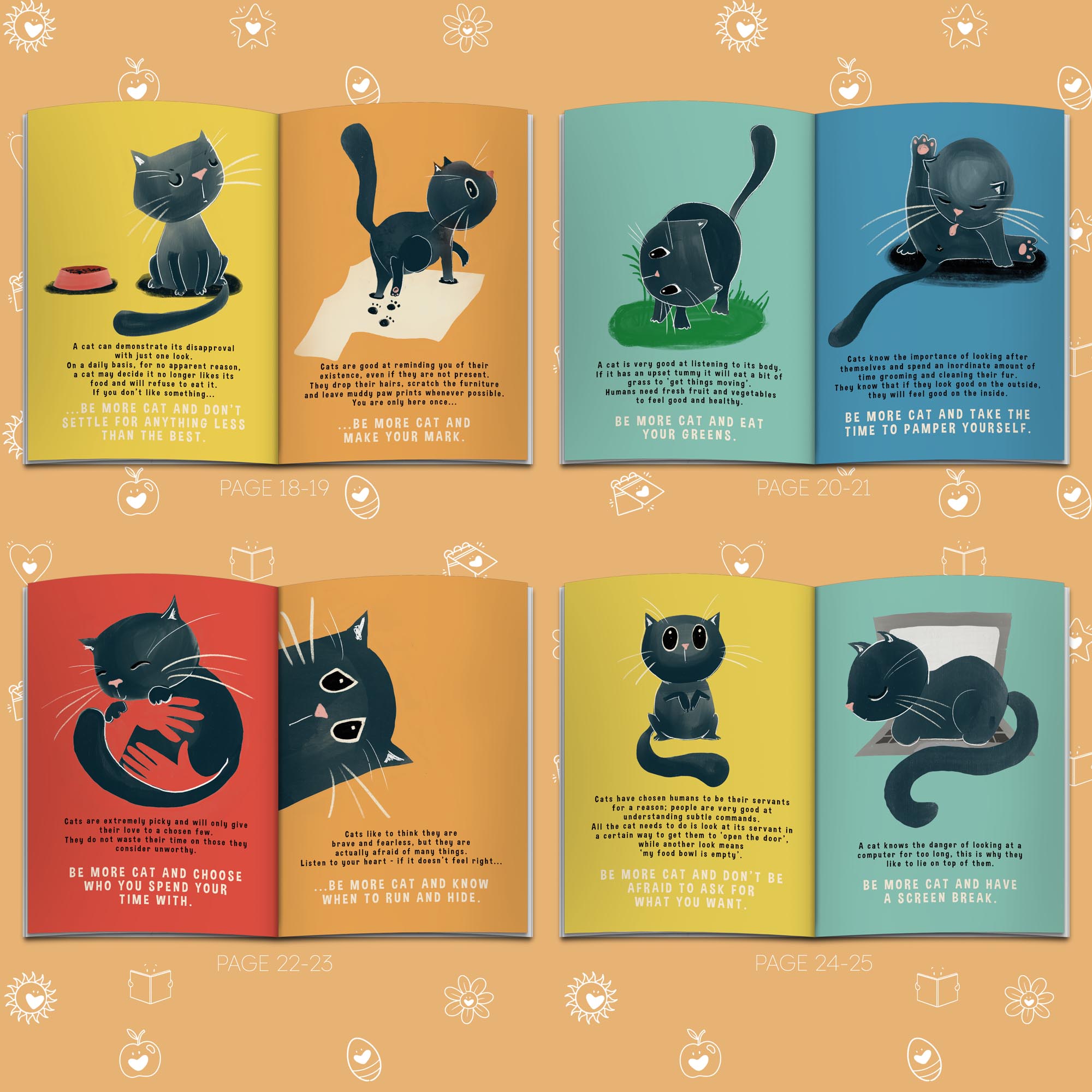 Personalised Be More Cat Funny Book