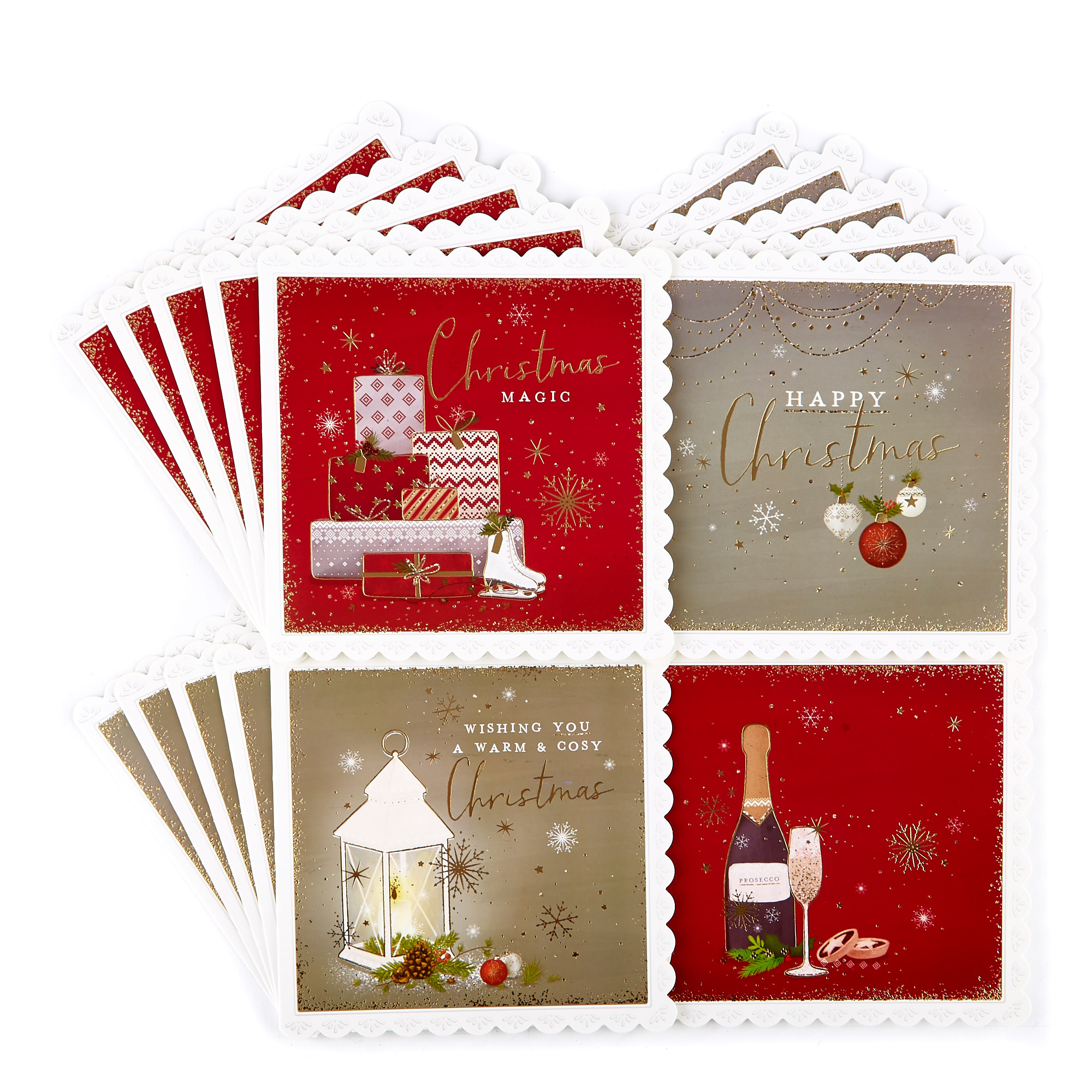 Classic Festive Charity Christmas Cards - Pack Of 20