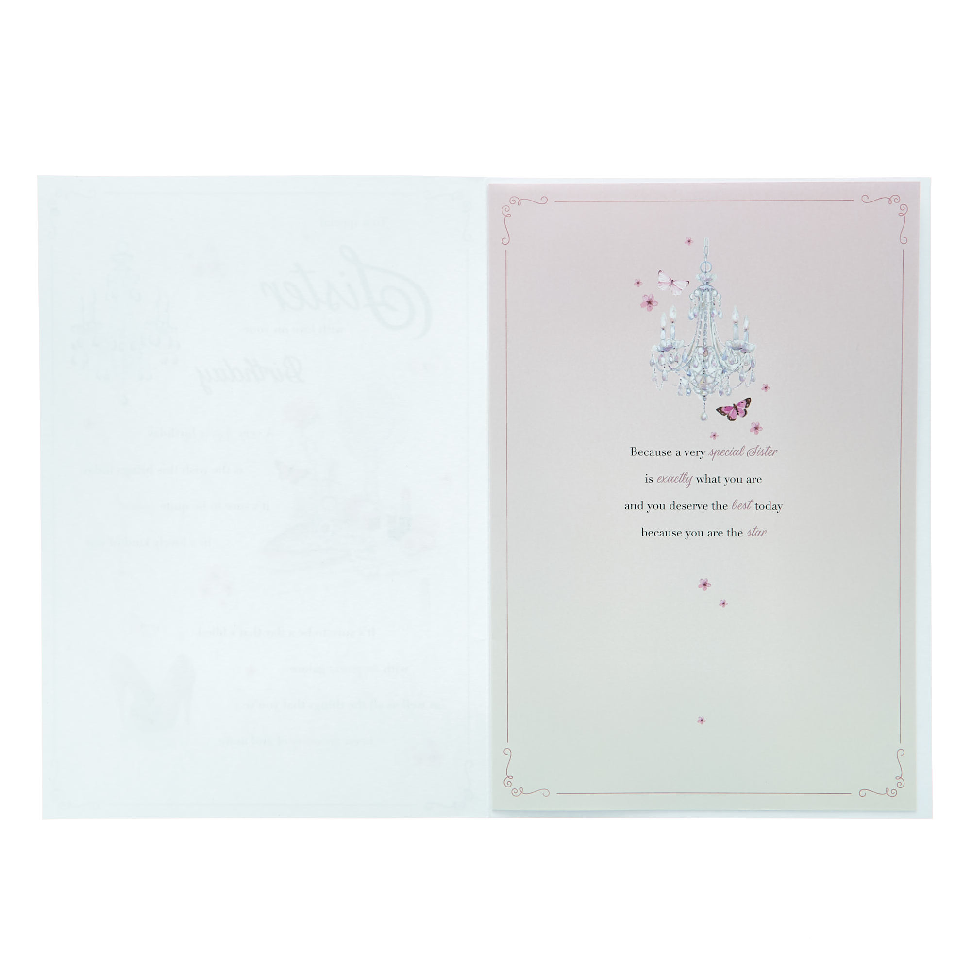 Birthday Card - Special Sister With Love