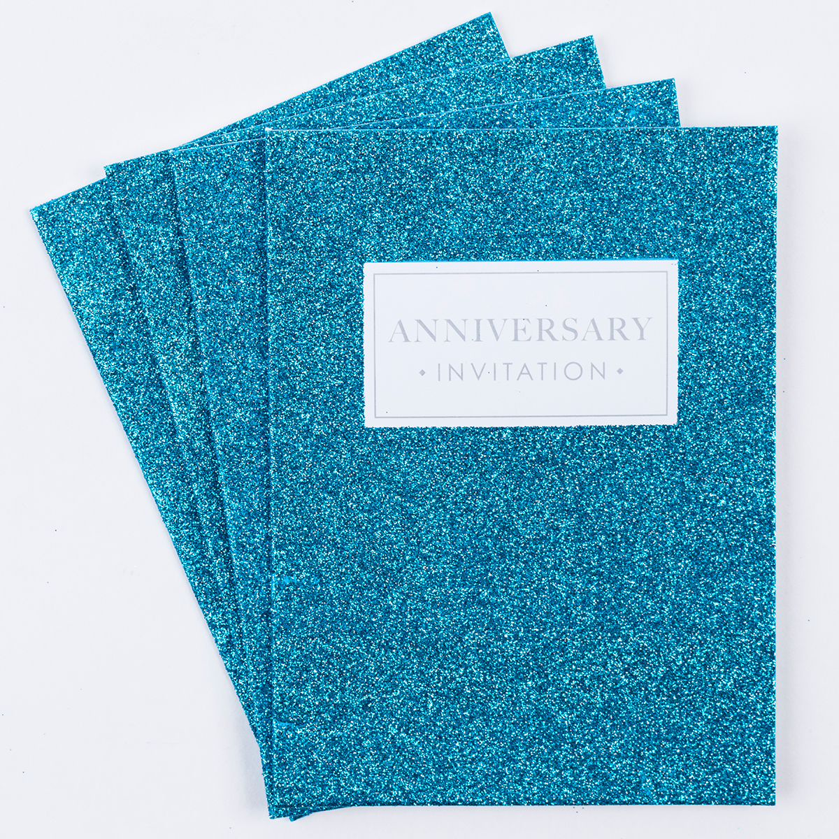 Glittery Anniversary Invitations, Pack Of 10