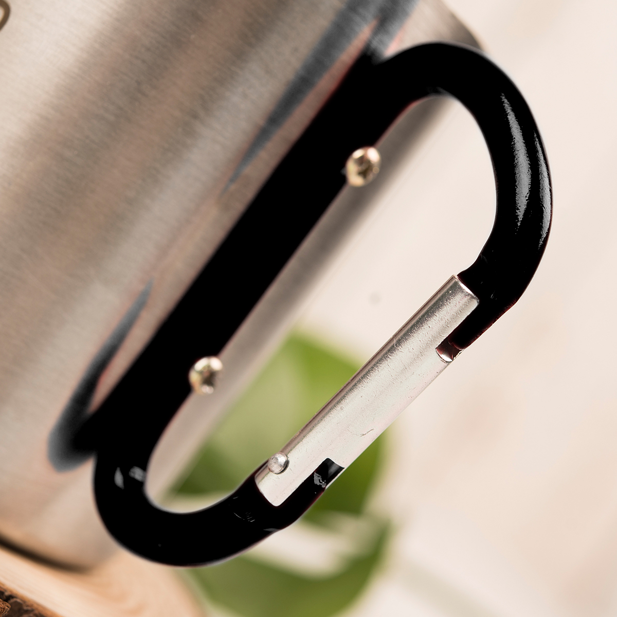 Personalised Polished Cup With Carabiner