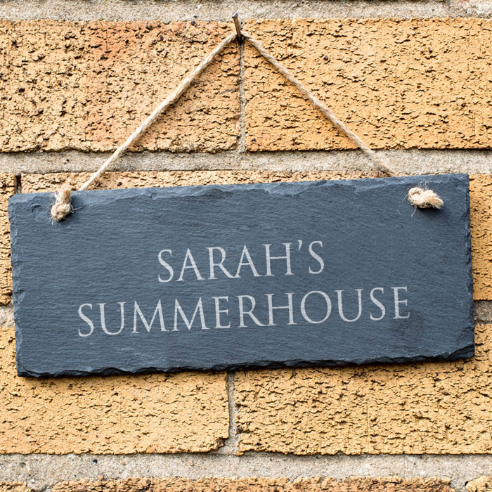 Personalised Hanging Slate Sign - Any Message