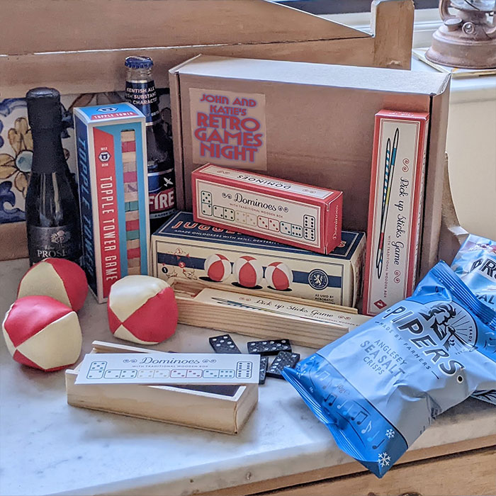 Personalised Retro Games Box Night In