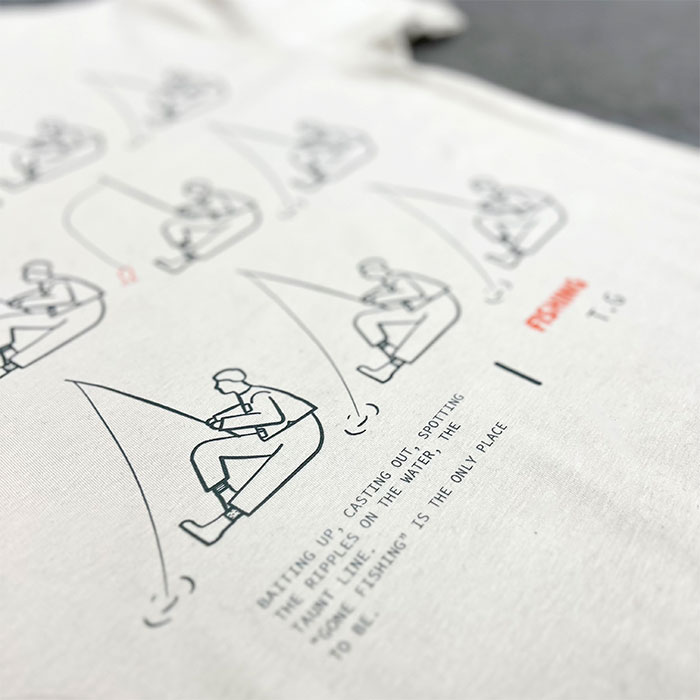 Personalised Fishing Illustrated T Shirt