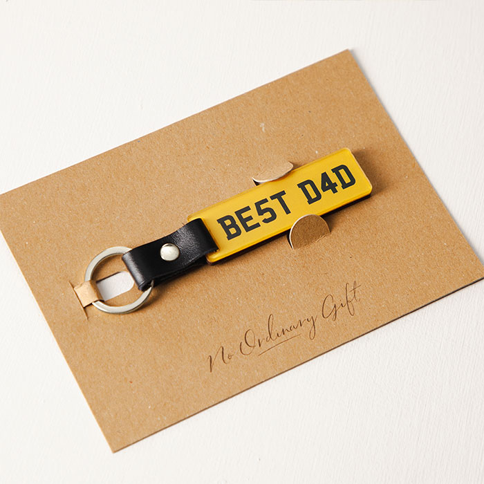Personalised Number Plate Keyring