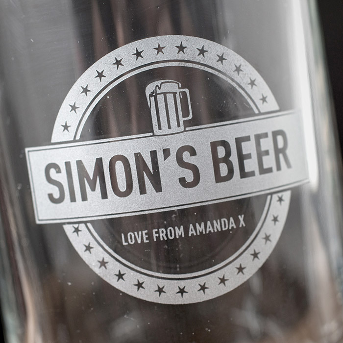 Personalised Pint Tankard - Circular Badge