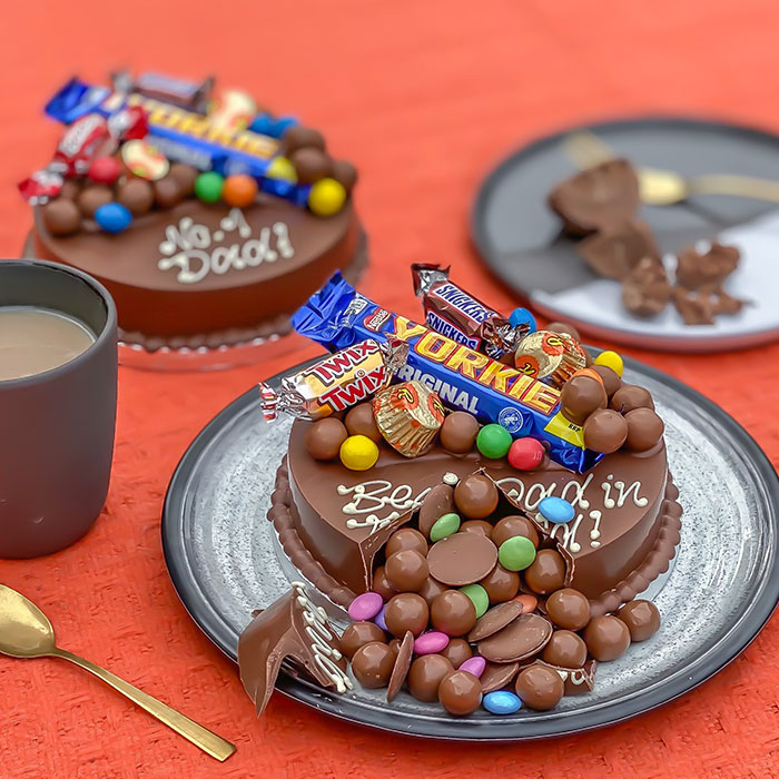 Personalised Mini Father's Day Smash Cake - Yorkie