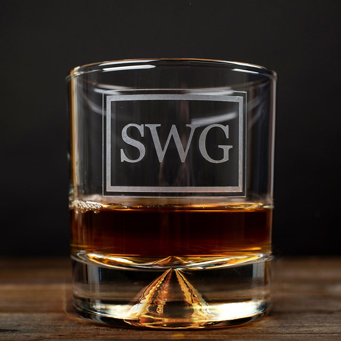 Personalised Stern Whisky Glass - Monogram