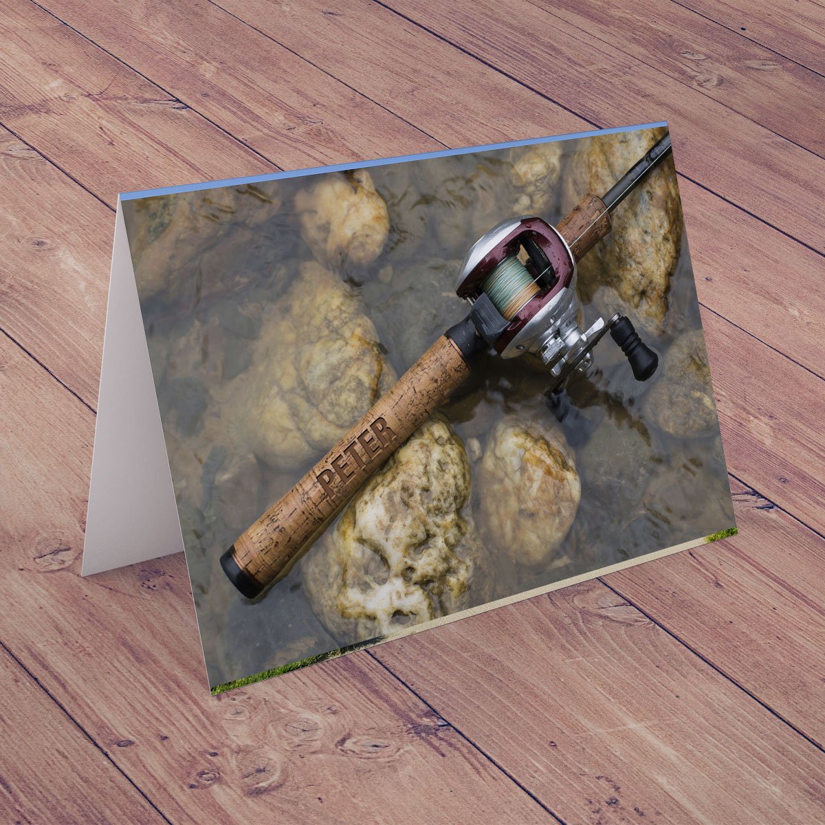 Personalised Card - Fishing Rod