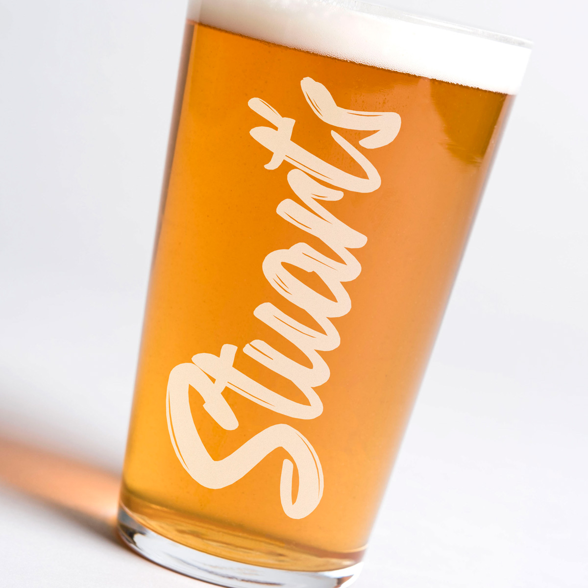 Personalised Pint Glass - Big Name
