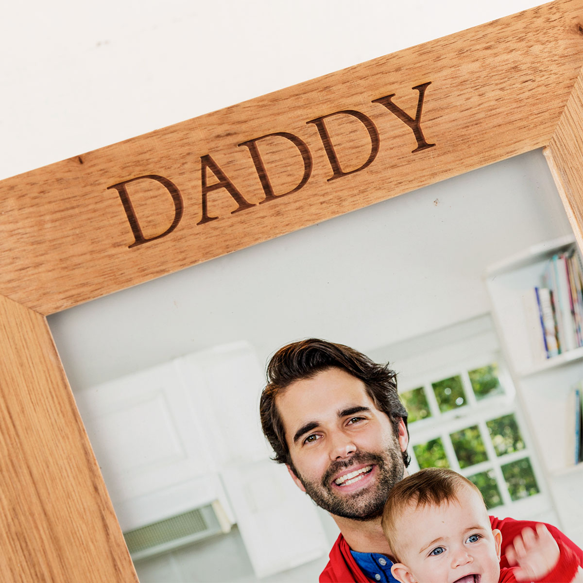 Personalised Wooden Photo Frame - A Son's First Hero