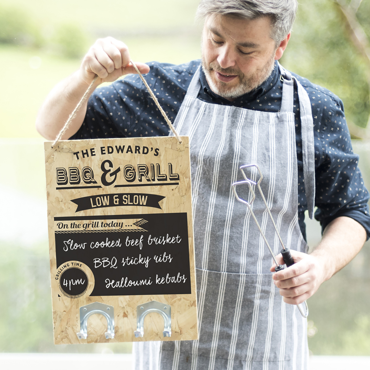 Personalised Chalkboard Sign - BBQ