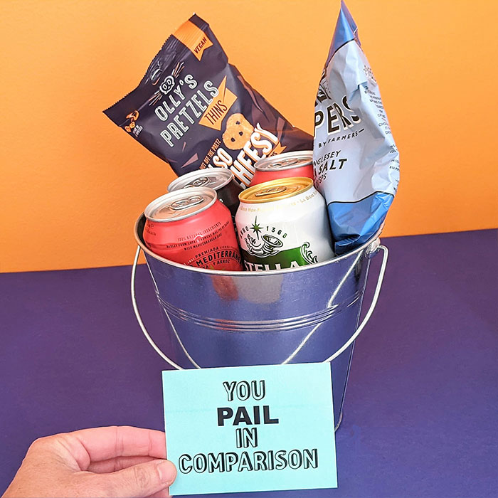 Personalised Beer In A Bucket Gift Set
