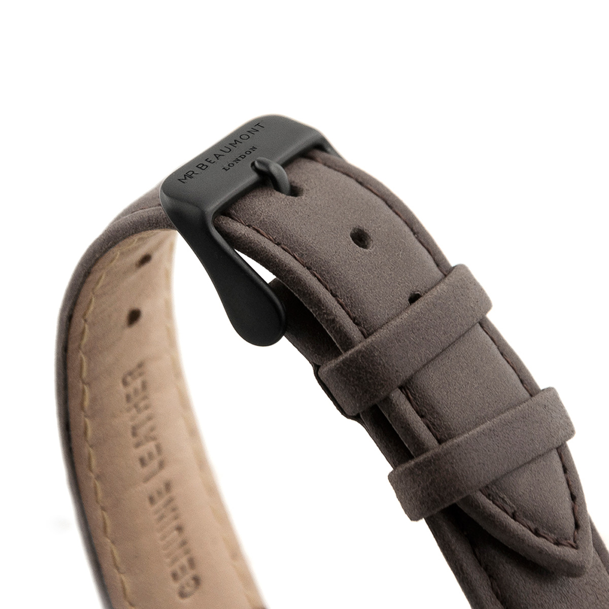 Personalised Men's Watch With Black Face In Ash