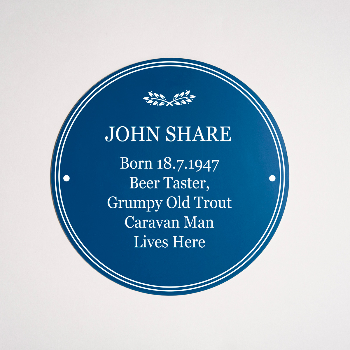 Personalised Heritage Blue Plaque