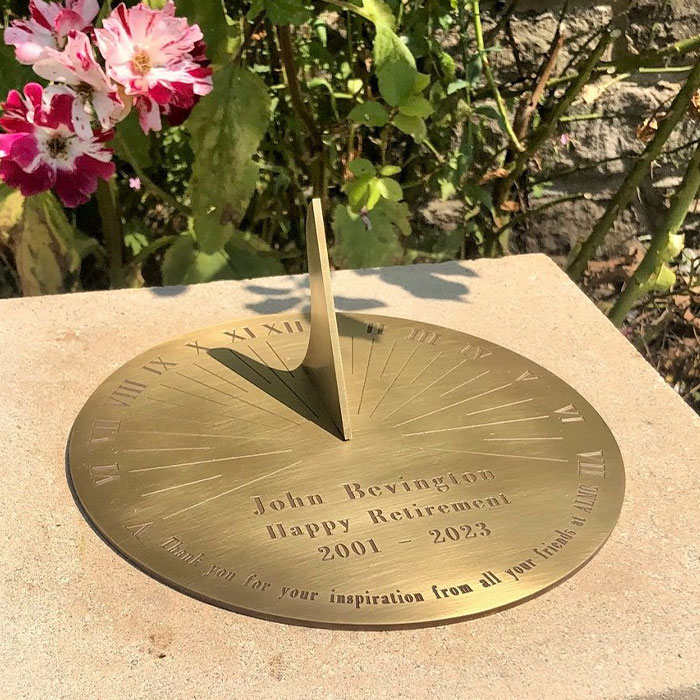 Personalised Roman Brass Sundial