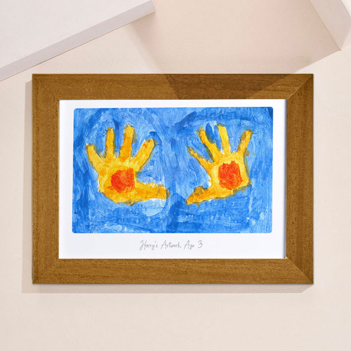 Artwork Upload Landscape Framed Print - Child's Drawing