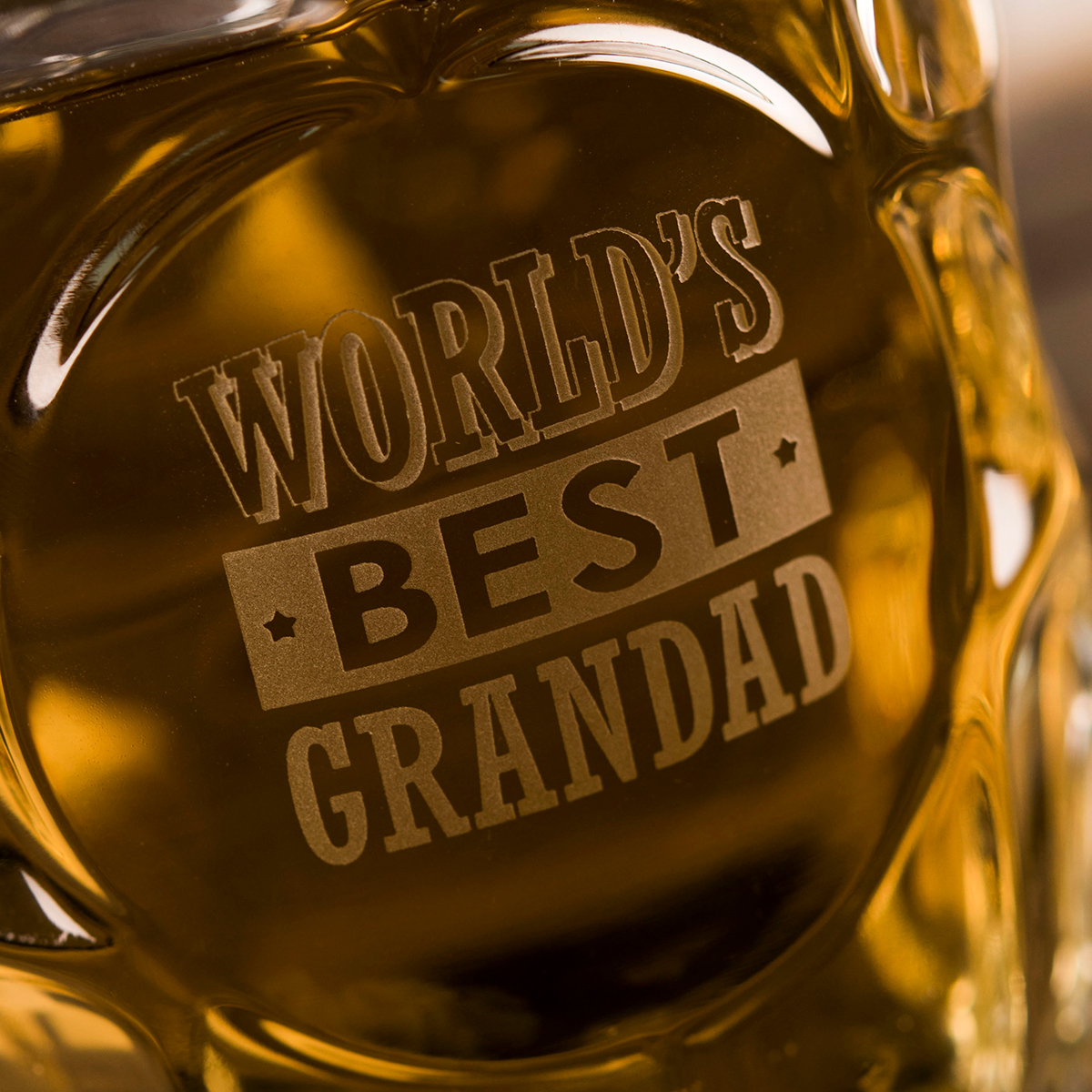 Personalised Dimple Pint Glass - World's Best