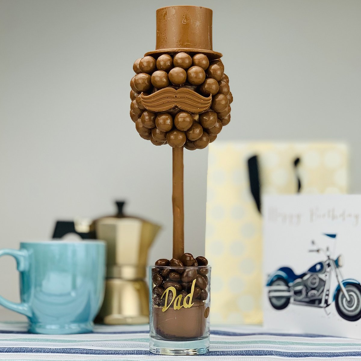 Personalised Sweet Tree - Malteser Hat & Moustache