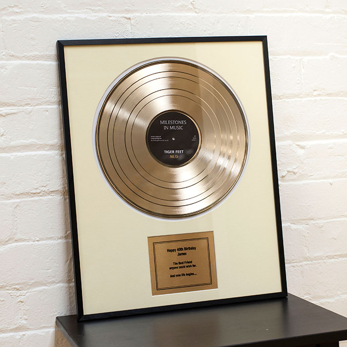 Personalised Framed Disc - Message