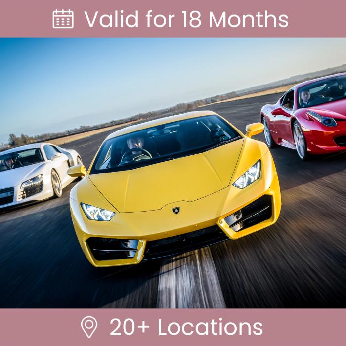 Super car driving experience - Ferrari, Aston Martin, Lamborghini or Audi R8