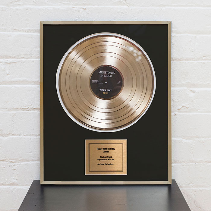 Personalised Framed Disc - Message