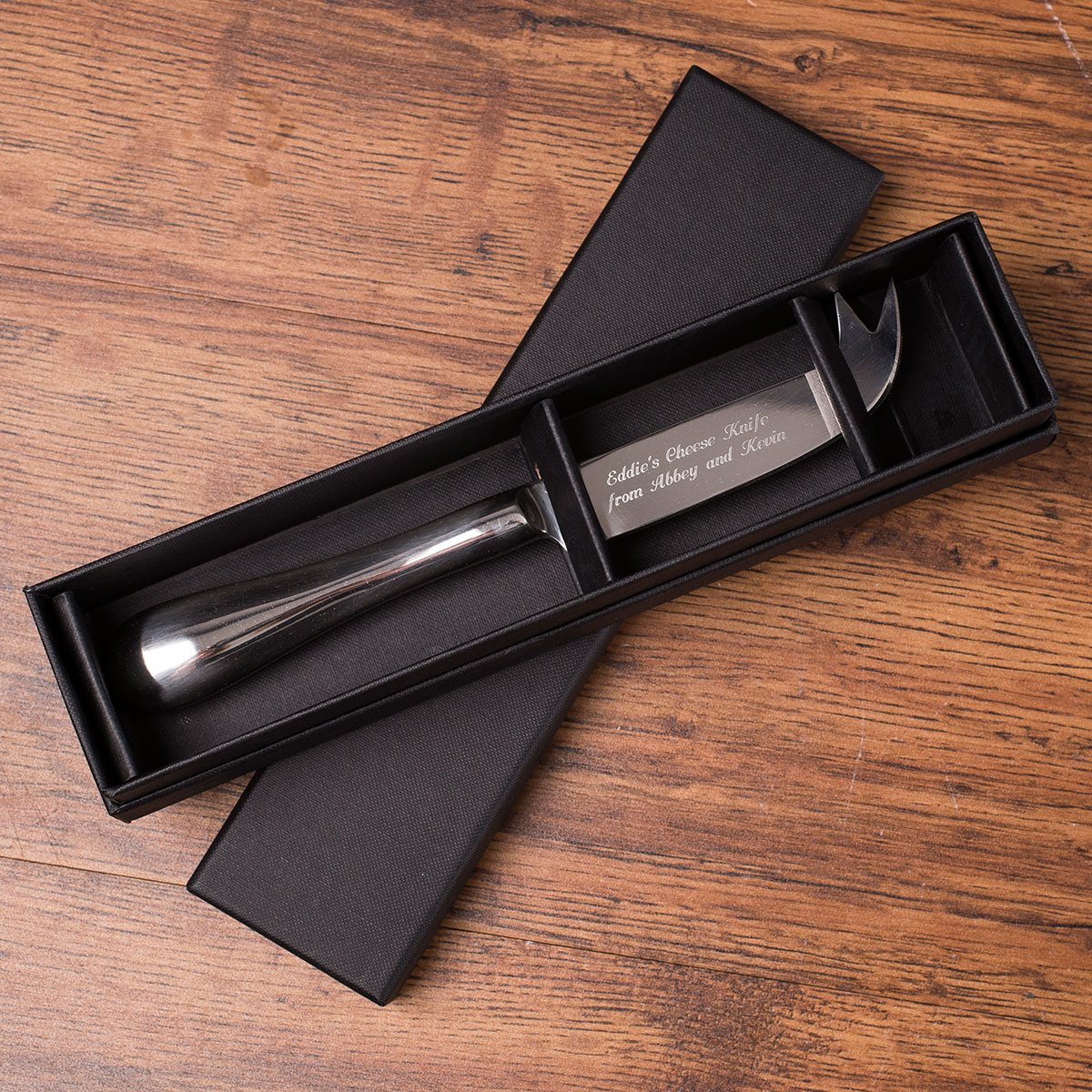 Engraved Silver Cheese Knife