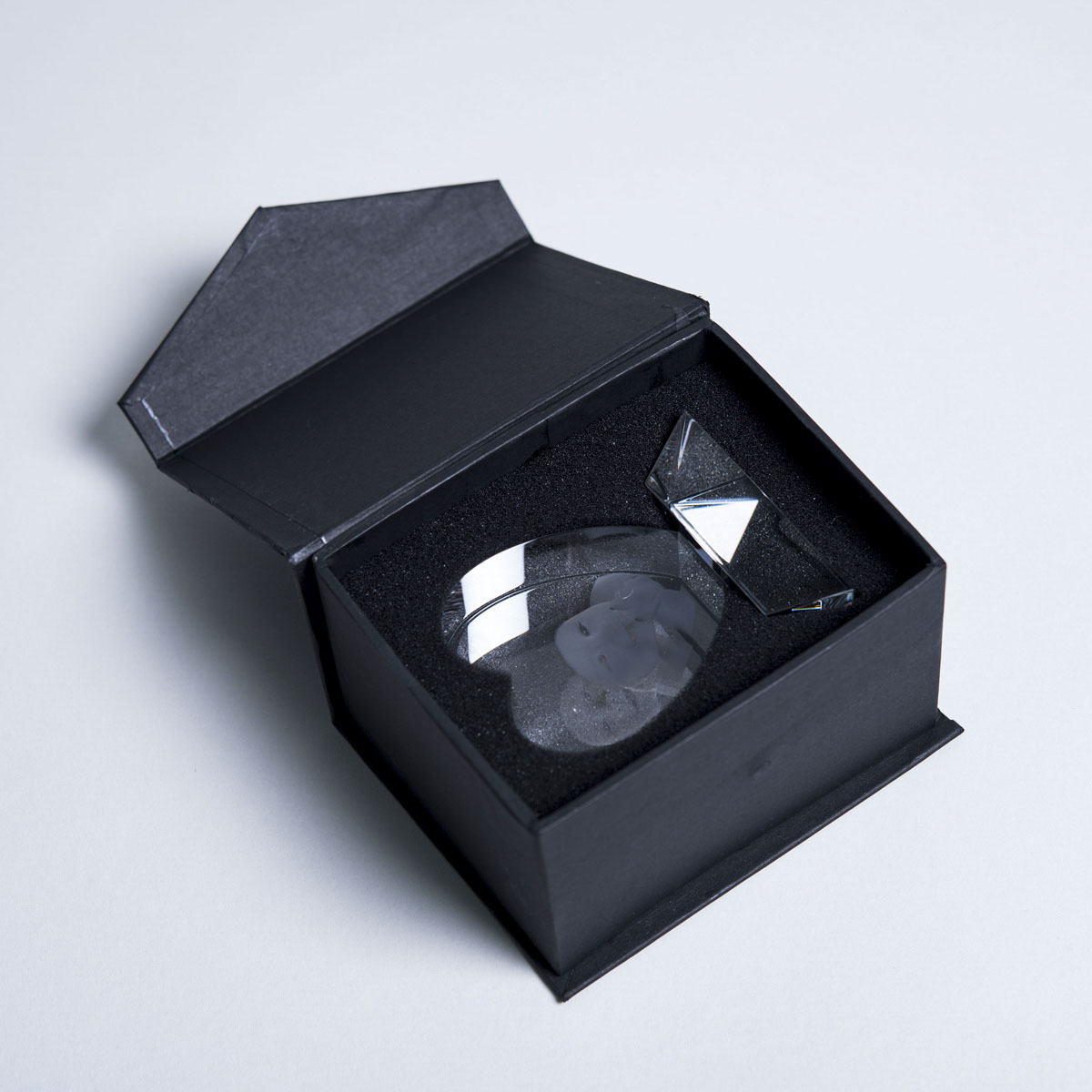 Photo Upload 3D Glass Heart Ornament