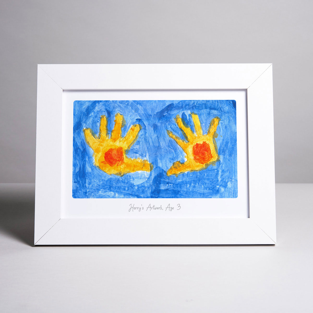 Artwork Upload Landscape Framed Print - Child's Drawing