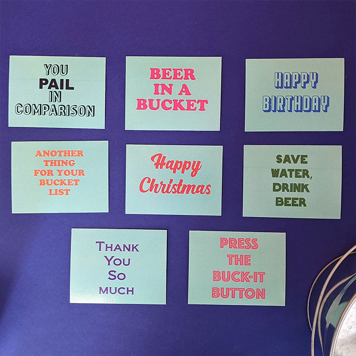 Personalised Beer In A Bucket Gift Set