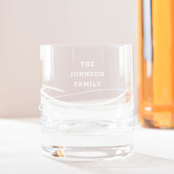Create Your Own - Engraved Whisky Tumbler embellished with Crystals 