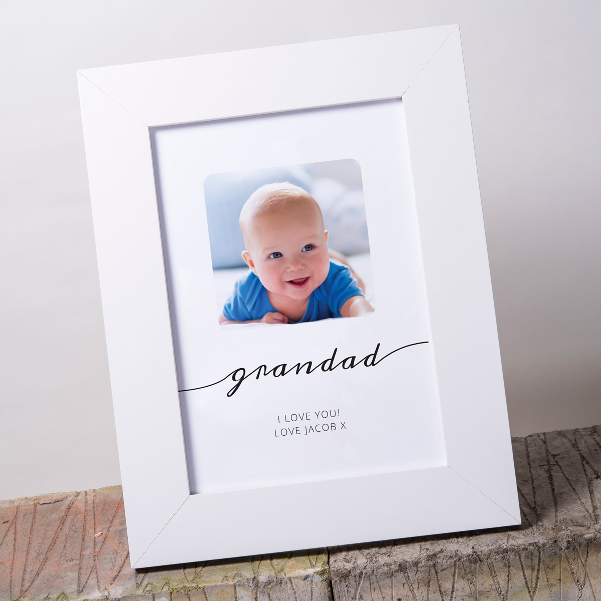 Photo Upload Framed Print - Grandad