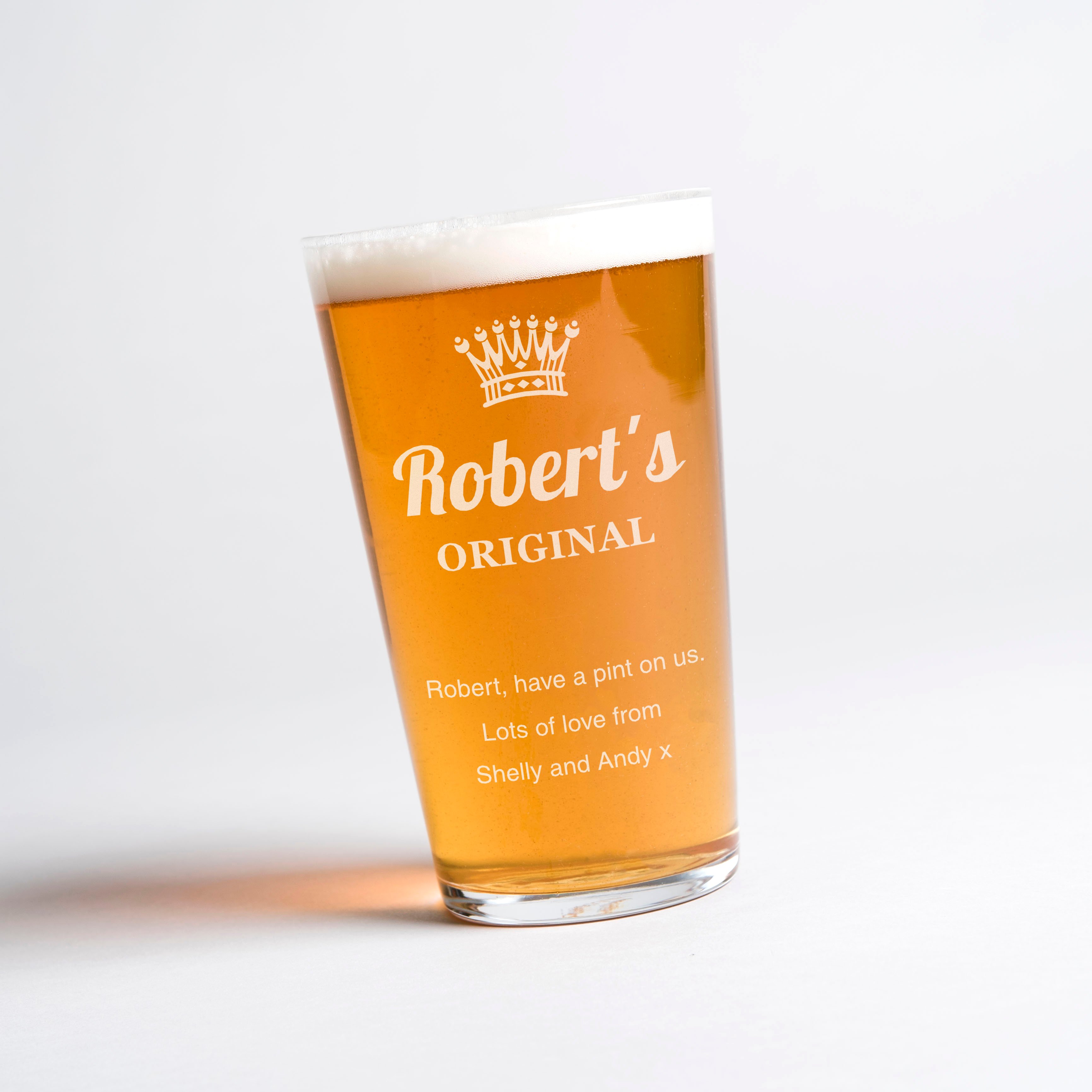 Personalised Pint Glass - Original