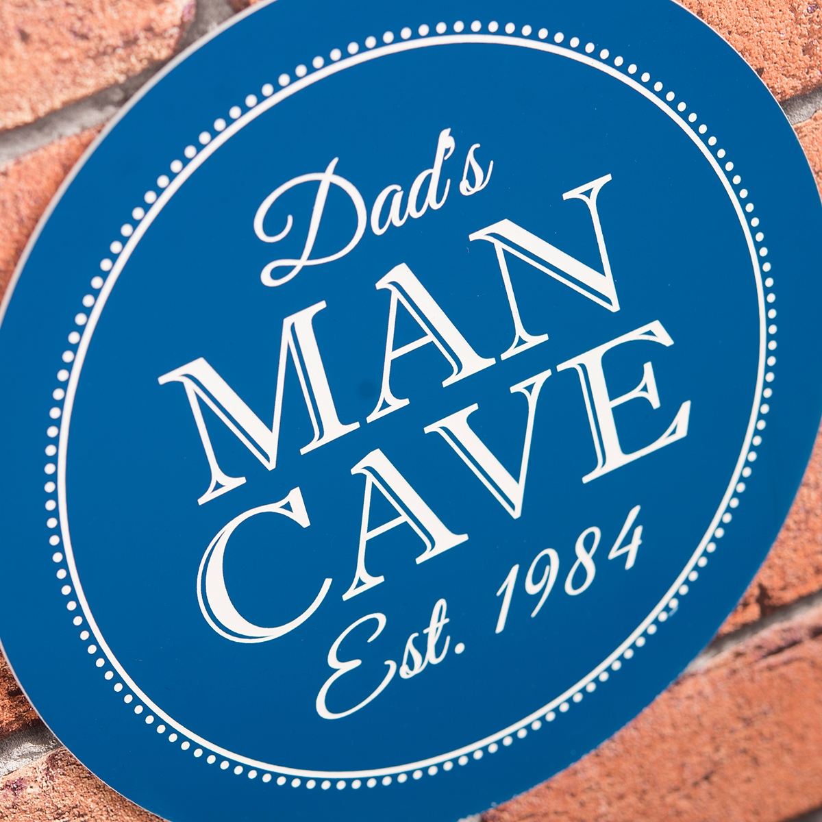 Personalised Heritage Blue Plaque - Man Cave