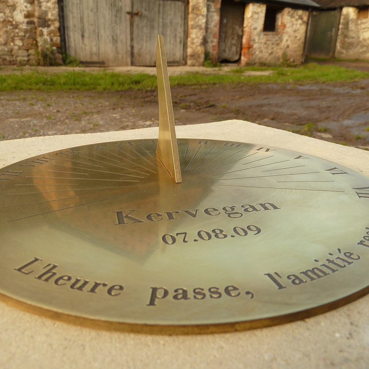 Personalised Roman Brass Sundial