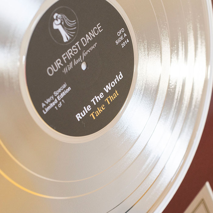 Personalised Framed Disc - Message