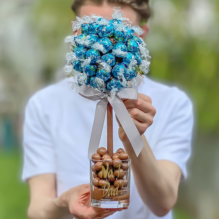 Personalised Salted Caramel Lindor Tree