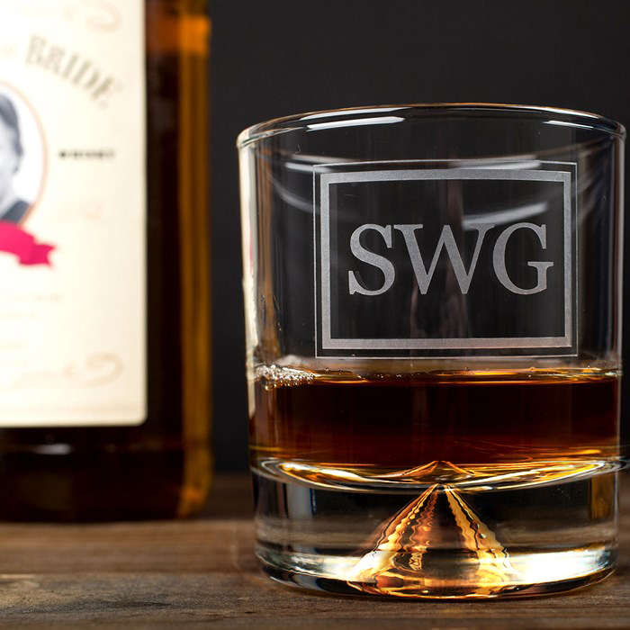 Personalised Stern Whisky Glass - Monogram